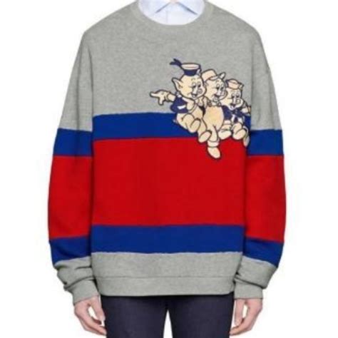 gucci 3 little pigs|gucci flying pig sweater.